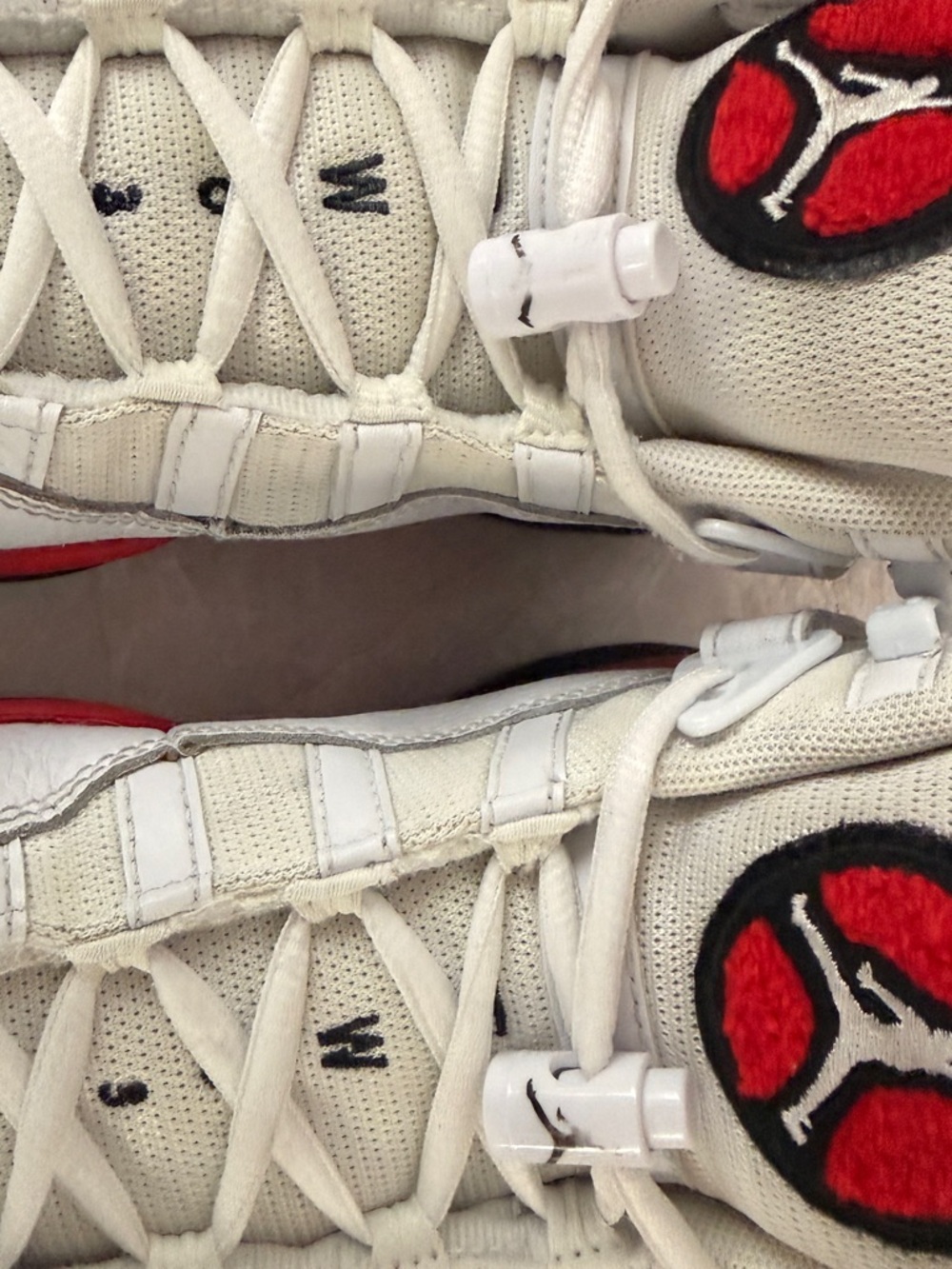 Nike Air Jordan Youth Sneakers – Size 4.5Y – White/Red/Black - Picture 12 of 16